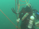 Duikers recreëren onder water in de zuidelijke Noordzee
